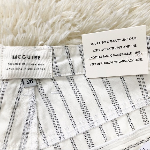 McGuire Limonata White Striped Shorts 26 NWT - Picture 8 of 10